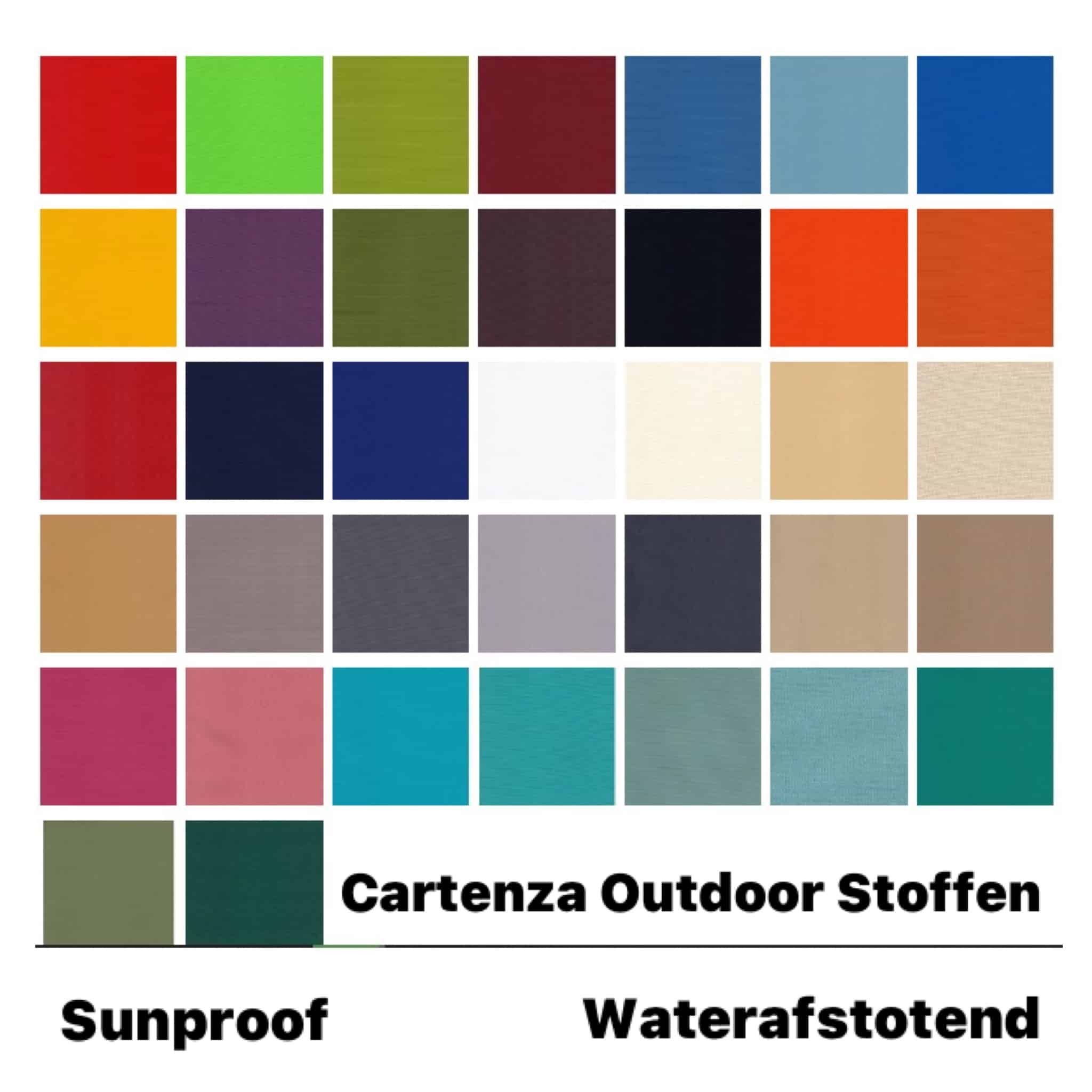 Cartenza Outdoor Stoffen Kleurenstalen.