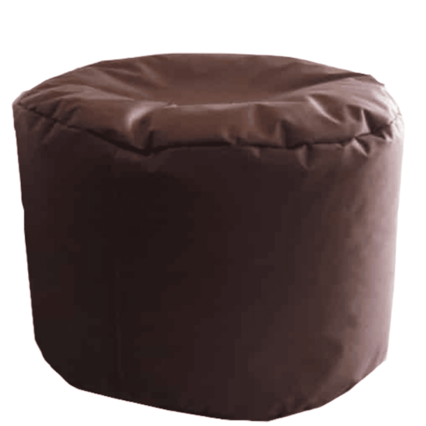 Poef Rond Chocobruin 30 x 50 cm Kussenwereld