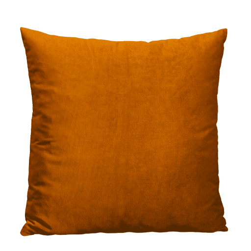 Velours Kussenhoes warm orange kussenwereld