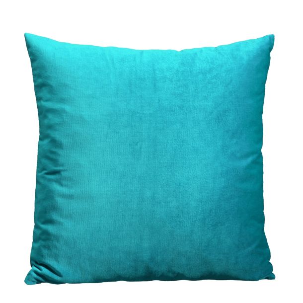 Velours kussenhoes turquoise Kussenwereld