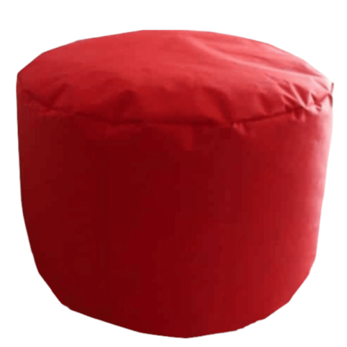 Poef rond rood 30 x 50 cm Kussenwereld