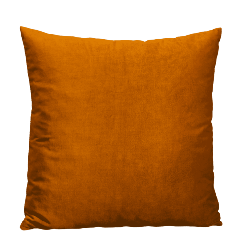 Velours Kussenhoes warm orange kussenwereld