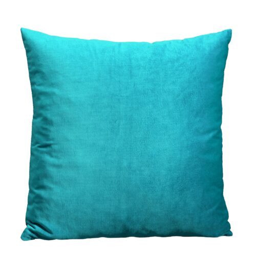 Velours kussenhoes turquoise Kussenwereld